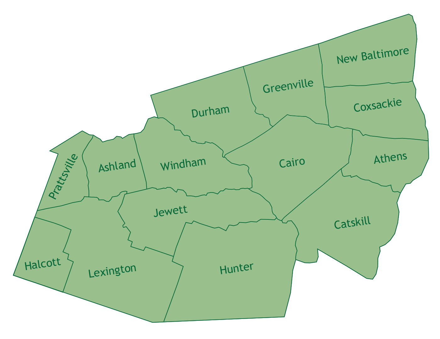 Greene County map