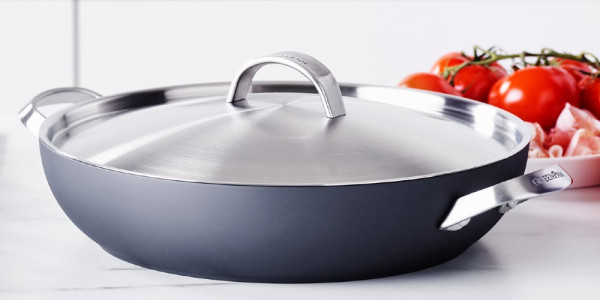 A GreenPan Paris Pro Everyday pan on a kitchen counter