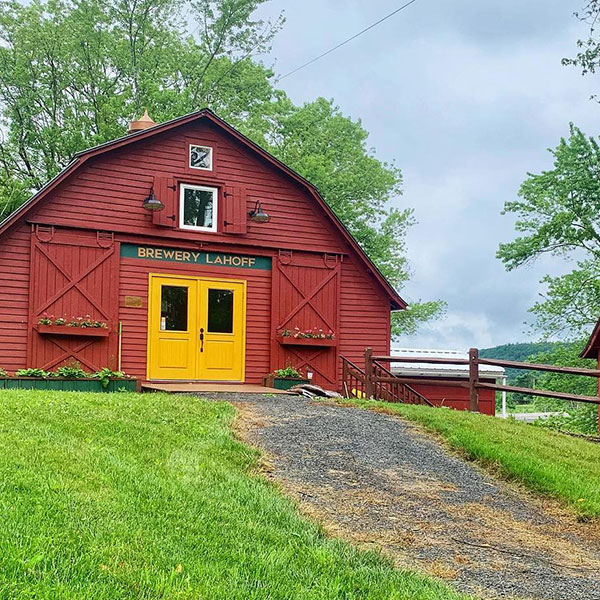 Tasting room in barn